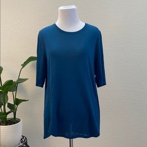 Vince Blue Rayon Shirt Top